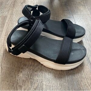 Target Black and White Sporty Sandals